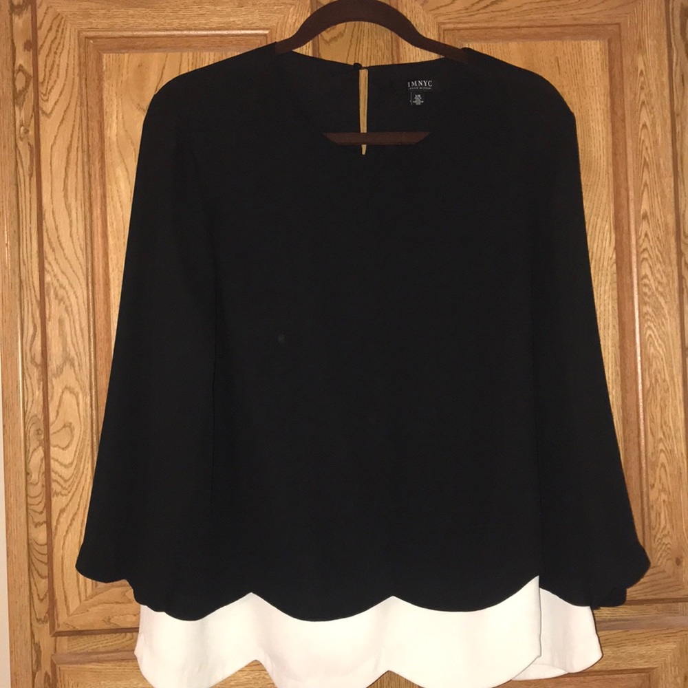 Black/Ivory blouse